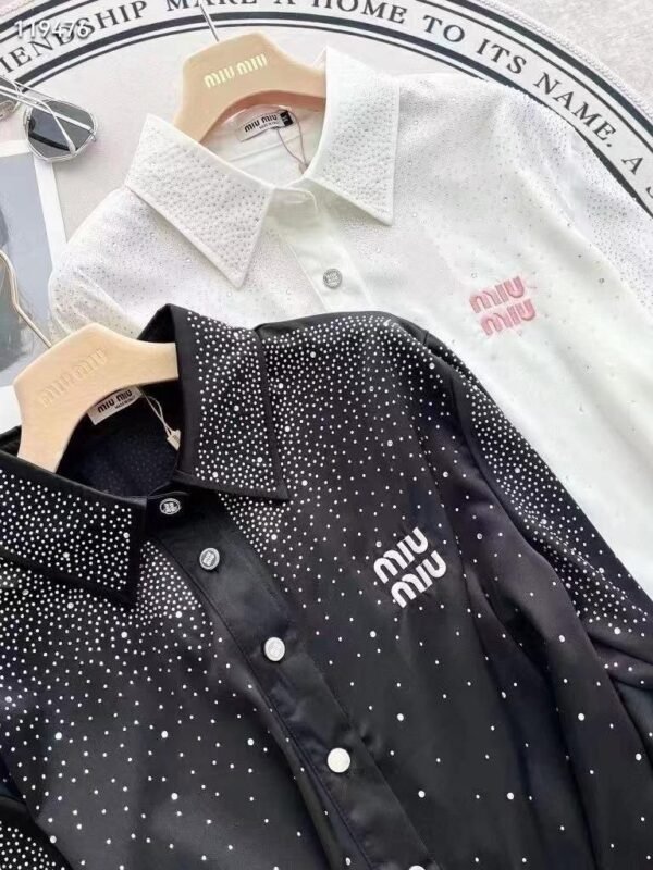 Miu Miu Women's Shiny Shirt: Radiate Elegance