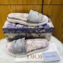 Dior Slippers: Luxe Comfort for Everyday Chic" 0549 ws3 - Grey