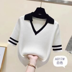 "Effortless Style: Half-Sleeve Sweaters"