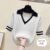 "Effortless Style: Half-Sleeve Sweaters" - White