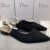 Dior High & Flat Sandals: Elegance in Every Step - black Flat2