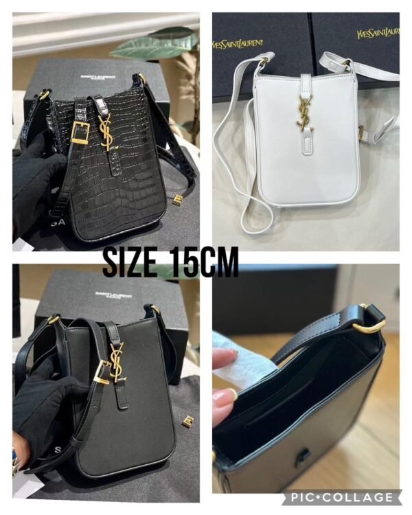 YSL Chic Compact: Elevate Your Style with the 15 cm Sling Bag & Box