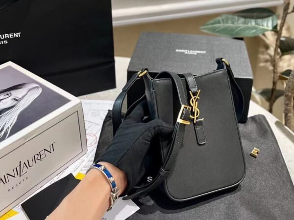 YSL Chic Compact: Elevate Your Style with the 15 cm Sling Bag & Box
