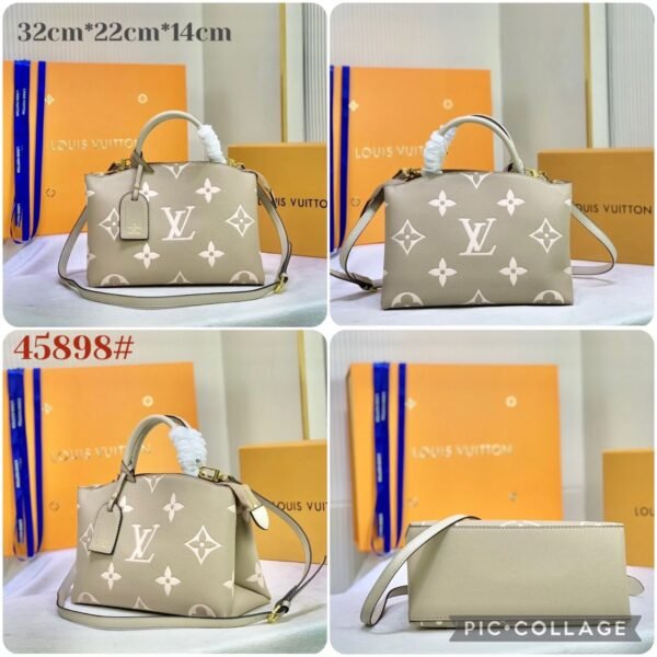 "Chic Simplicity: The LV Beige Handbag - A Masterpiece in 32x22x14 cm