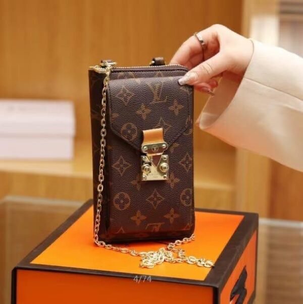 "Mobile Elegance: Louis Vuitton Small Sling Bag with Original Box"