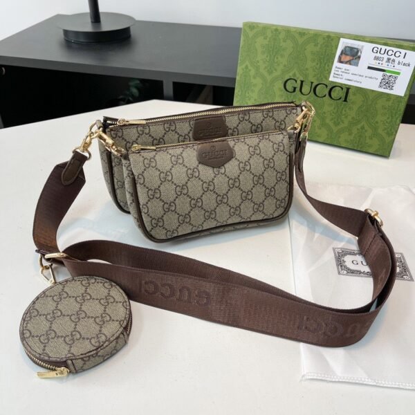 "Gucci Duo: Best-Selling Crossbody Bag Set - 2 Pieces in Original Box"