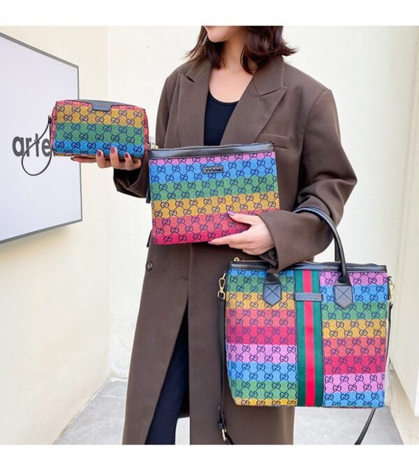 "Versatile Glamour: 3-in-1 Bag Set - Shoulder, Sling, and 2 Handbags, Big Size, Various Brands"