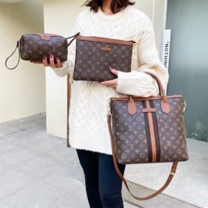 "Versatile Glamour: 3-in-1 Bag Set - Shoulder, Sling, and 2 Handbags, Big Size, Various Brands"