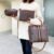 "Versatile Glamour: 3-in-1 Bag Set - Shoulder, Sling, and 2 Handbags, Big Size, Various Brands" - Lv brown