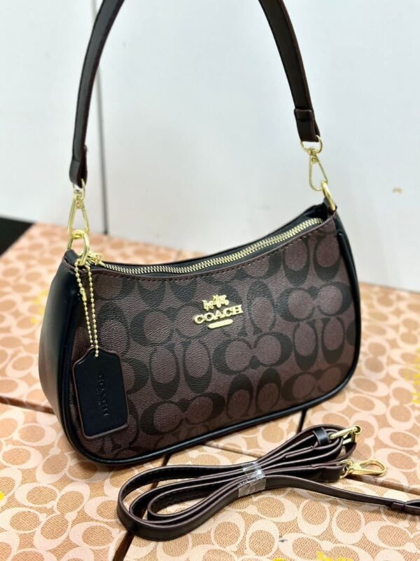 "Timeless Sophistication: Coach Shoulder Bag in Elegant Presentation Box".