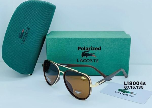 "Sporty Elegance: Lacoste Sunglasses - Exclusive Offer at 85 AED with Box"