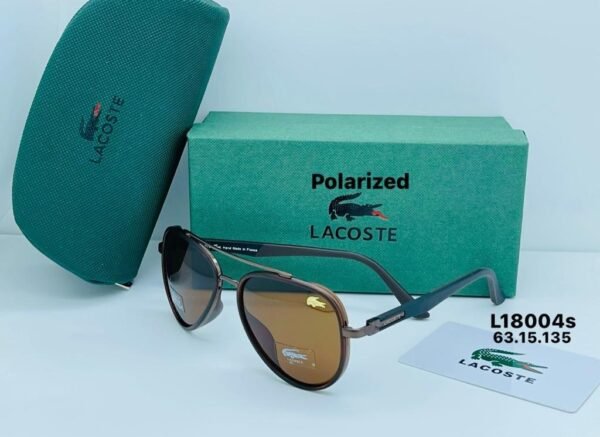 "Sporty Elegance: Lacoste Sunglasses - Exclusive Offer at 85 AED with Box"