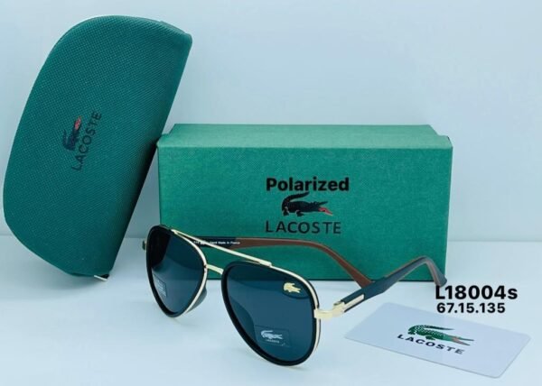 "Sporty Elegance: Lacoste Sunglasses - Exclusive Offer at 85 AED with Box"