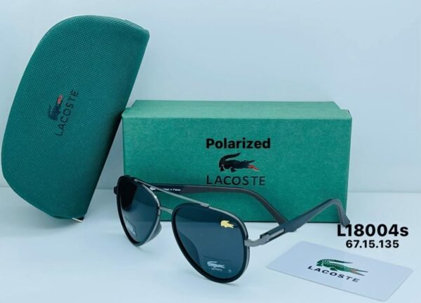 "Sporty Elegance: Lacoste Sunglasses - Exclusive Offer at 85 AED with Box"