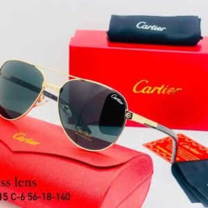 "Cartier Metal Sun Glasses: Elegance in Every Shade - Only 85 AED with Box"