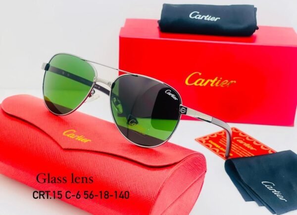 "Cartier Metal Sun Glasses: Elegance in Every Shade - Only 85 AED with Box"