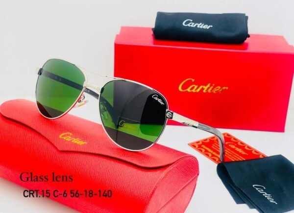 "Cartier Metal Sun Glasses: Elegance in Every Shade - Only 85 AED with Box"