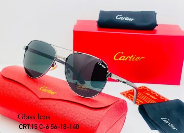 "Cartier Metal Sun Glasses: Elegance in Every Shade - Only 85 AED with Box"