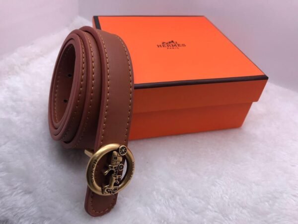 "Chic Simplicity: High-Quality Thin Belts from Hermes and Chanel"