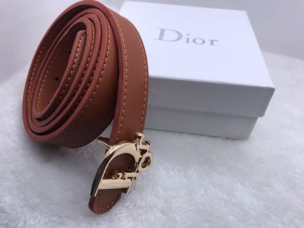 "Sleek Sophistication: Thin Belts Collection from Gucci, Fendi, and Dior"