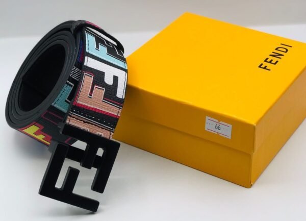 "Iconic Ensemble: High-Quality Belts from Burberry, Fendi, and Louis Vuitton"
