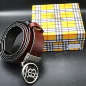 "Iconic Ensemble: High-Quality Belts from Burberry, Fendi, and Louis Vuitton"