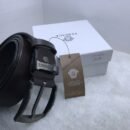 "Luxury Fusion: Men's Belts from Gucci, Armani, Versace, and Mont Blanc"