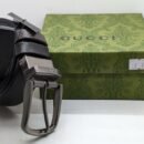 "Luxury Fusion: Men's Belts from Gucci, Armani, Versace, and Mont Blanc"