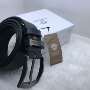 "Luxury Fusion: Men's Belts from Gucci, Armani, Versace, and Mont Blanc"
