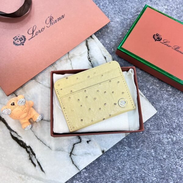 "Luxury Redefined: High-Quality Men's Card Holder by Loro Piana"