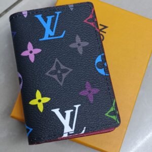 "Vibrant Luxury: Louis Vuitton and Dior Wallets with Box - Only 55 AED"