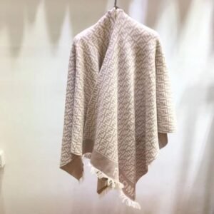 "Winter Elegance: New FENDI Women's Big Shawl - Super Master Quality, Wool Material"