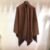 "Winter Elegance: New FENDI Women's Big Shawl - Super Master Quality, Wool Material" - brown
