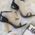"Masterful Elegance: YSL Best-Selling Women's Heels - Master Copy" - gold