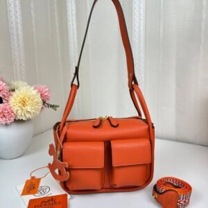 Unveil the epitome of luxury with our Hermes Shoulder Bag featuring a versatile sling strap, with original box