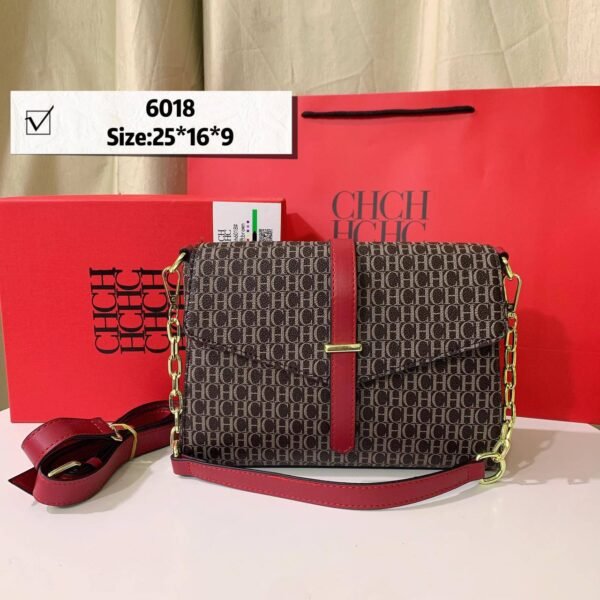Step into sophistication with our CH Shoulder Bag, a chic accessory designed to elevate your style game