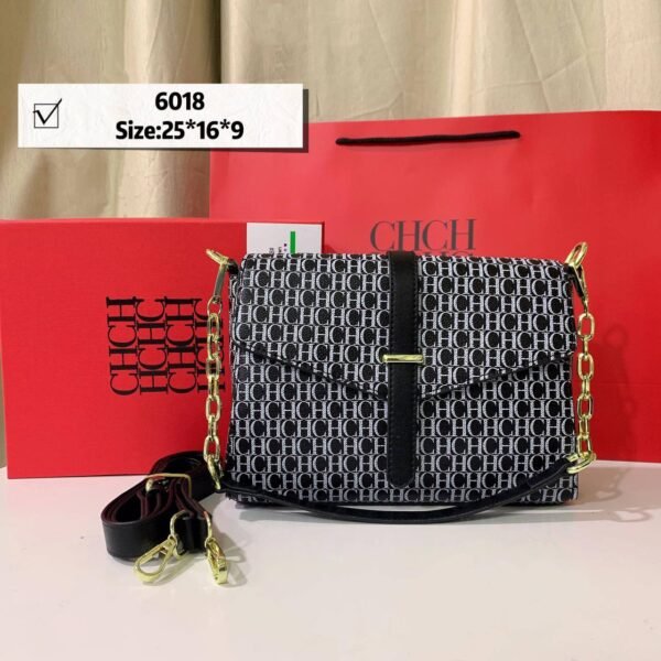 Step into sophistication with our CH Shoulder Bag, a chic accessory designed to elevate your style game
