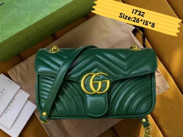 Indulge in the allure of Italian luxury with our Gucci Sling Bag, a sleek accessory designed to make a statement.