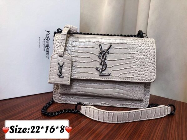 Step into the world of sophistication with our Small Saint Laurent Sling Bag, a chic accessory meticulously designed for your style needs