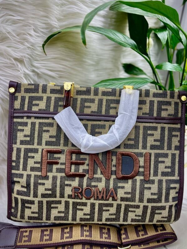 Fendi Tote Bag, a sleek blend of style and functionality. Crafted with impeccable precision,