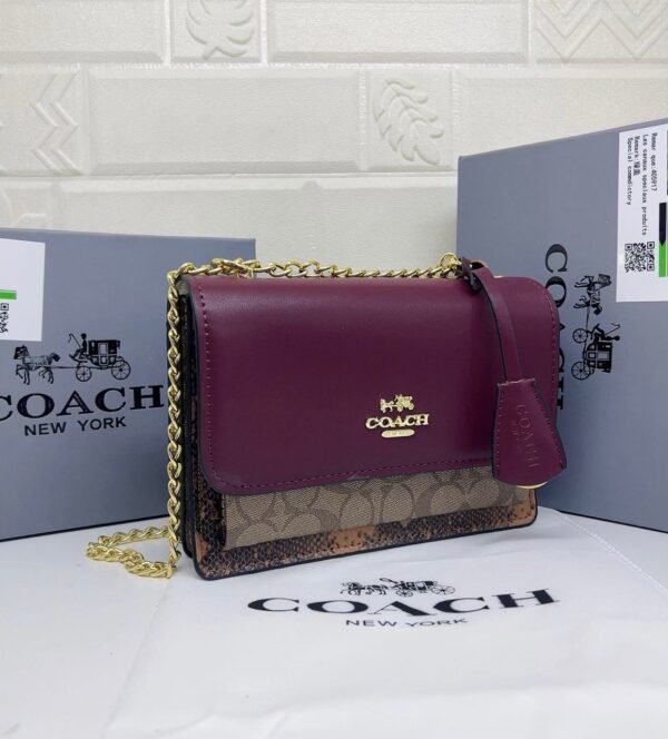 the stylish and compact Coach Sling Bag, perfect for any occasion. Measuring 22 cm