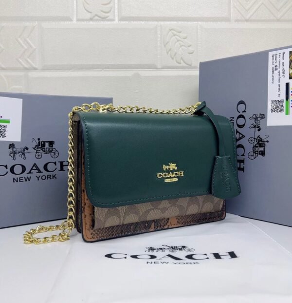 the stylish and compact Coach Sling Bag, perfect for any occasion. Measuring 22 cm