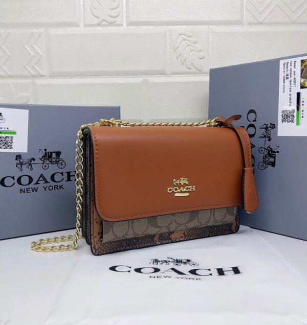 the stylish and compact Coach Sling Bag, perfect for any occasion. Measuring 22 cm