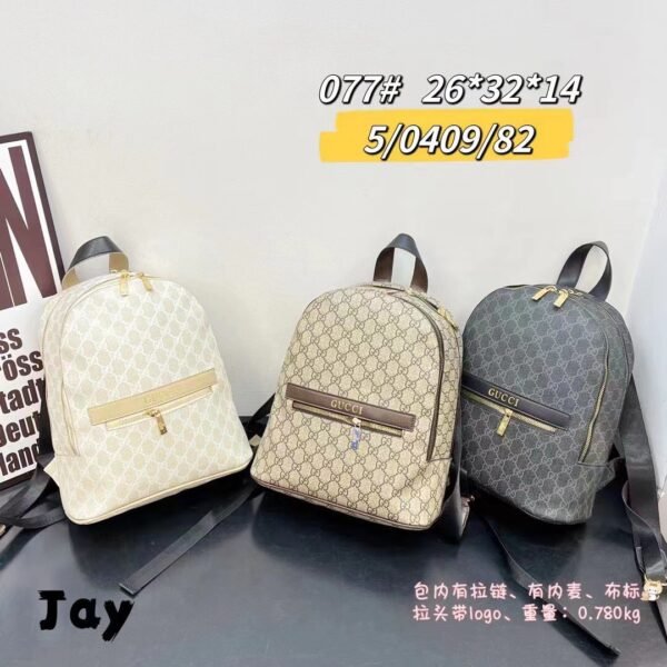 Gucci and Louis Vuitton backpacks 27 x 32 x 13 cm, these backpacks offer ample space for your essentials while maintaining a sleek and stylish profile