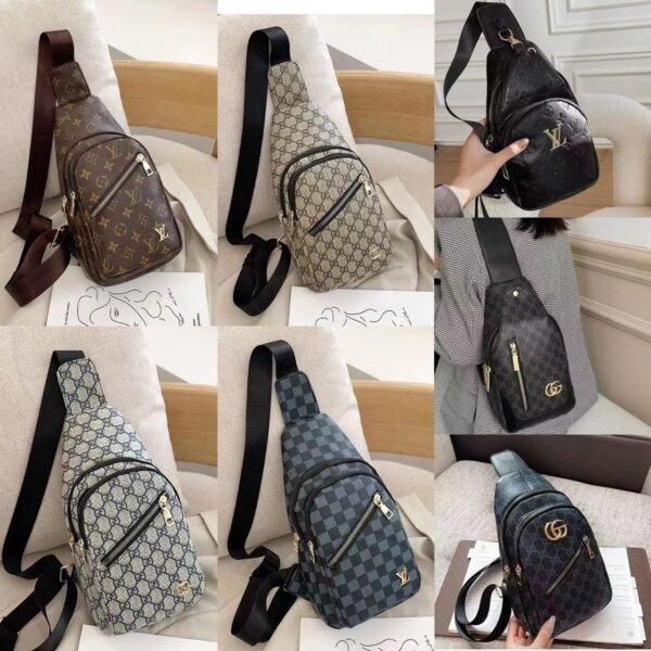 LV, Gucci, Dior, and Coach Crossbody Bag. Crafted with impeccable quality, each bag measures 13 x 23 cm, combining compact convenience with luxurious style