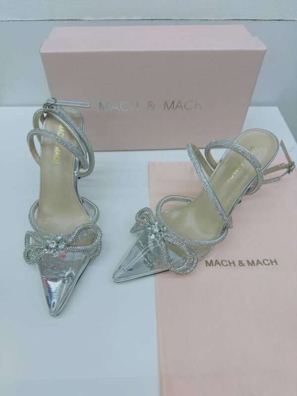 Mach and Mach heels, designed with a sleek 8 cm height for the perfect blend of elegance and comfort
